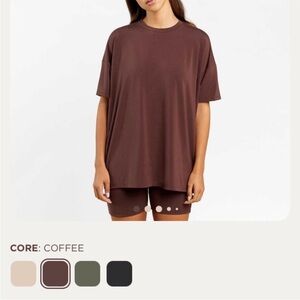 Nuuds Oversized Crew T-shirt Coffee XXL